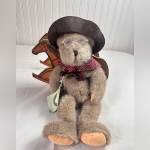 Charming Cowboy Teddy Bear with Glasses